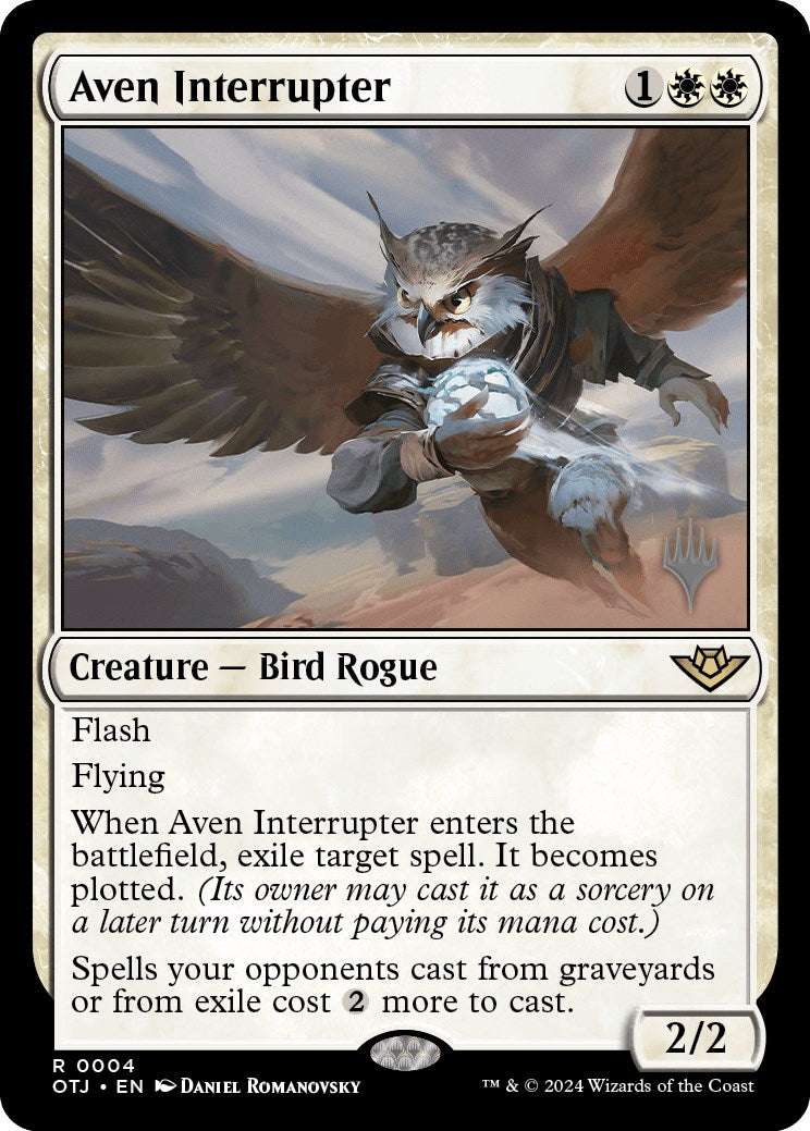 Aven Interrupter (Promo Pack) [Outlaws of Thunder Junction Promos] | Pegasus Games WI