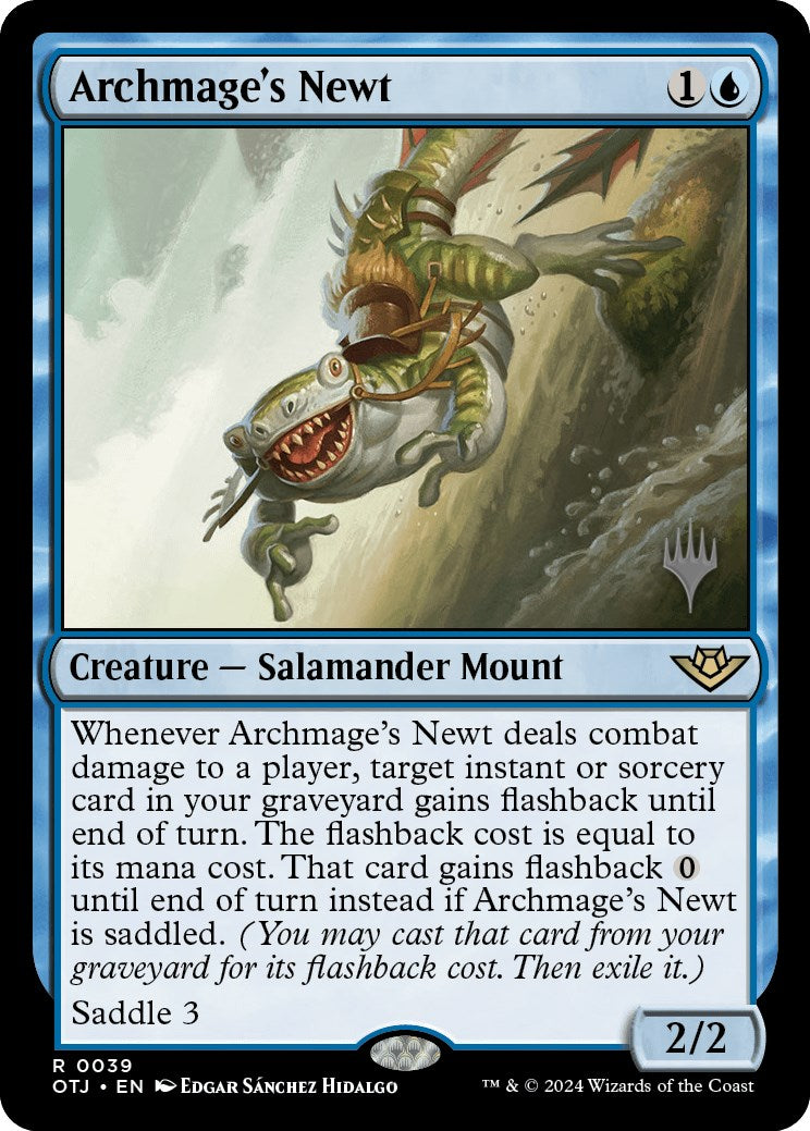 Archmage's Newt (Promo Pack) [Outlaws of Thunder Junction Promos] | Pegasus Games WI