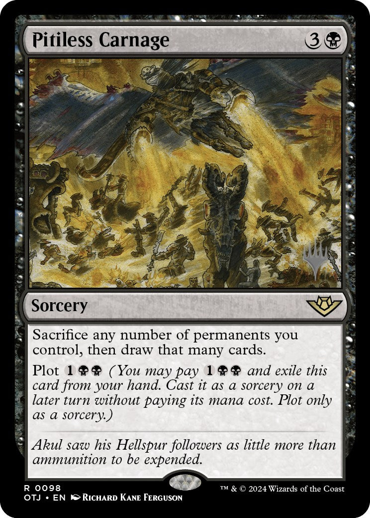 Pitiless Carnage (Promo Pack) [Outlaws of Thunder Junction Promos] | Pegasus Games WI