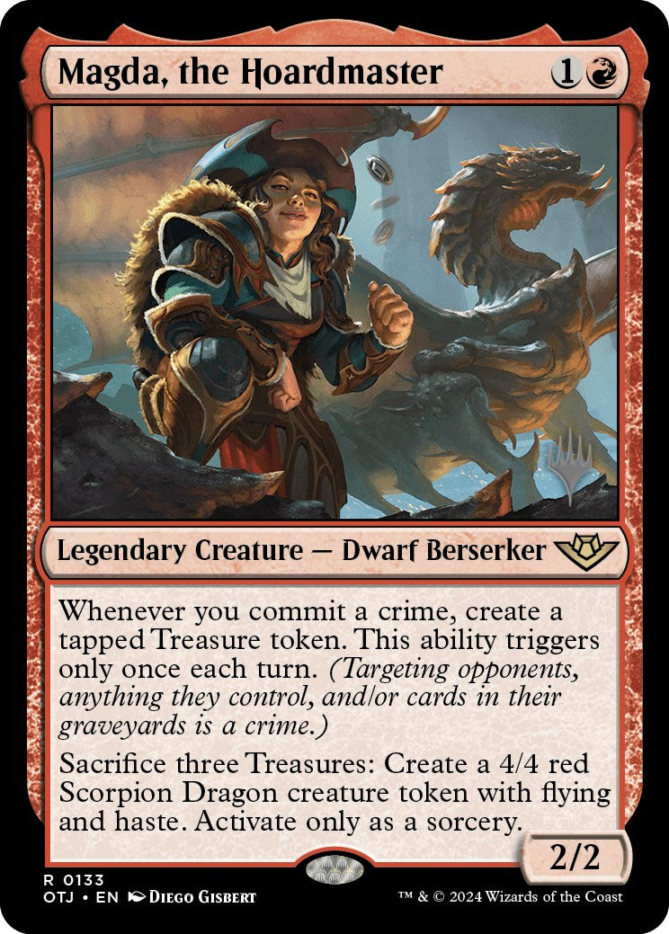 Magda, the Hoardmaster (Promo Pack) [Outlaws of Thunder Junction Promos] | Pegasus Games WI