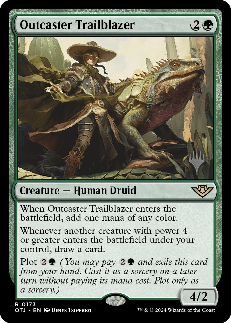 Outcaster Trailblazer (Promo Pack) [Outlaws of Thunder Junction Promos] | Pegasus Games WI