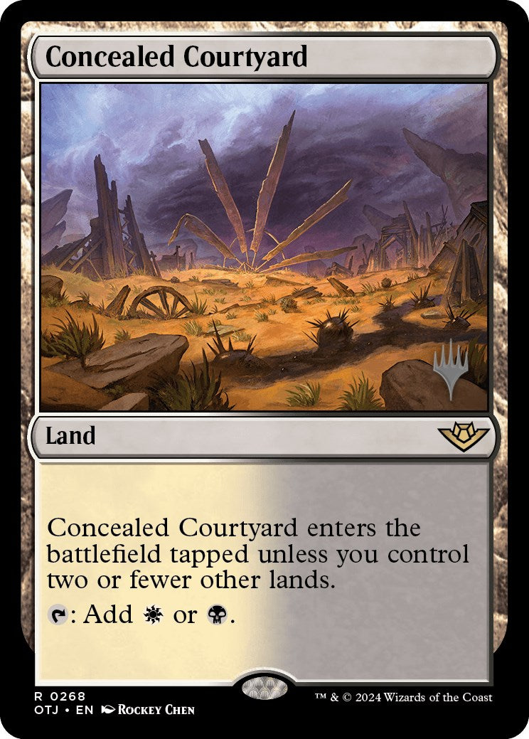 Concealed Courtyard (Promo Pack) [Outlaws of Thunder Junction Promos] | Pegasus Games WI