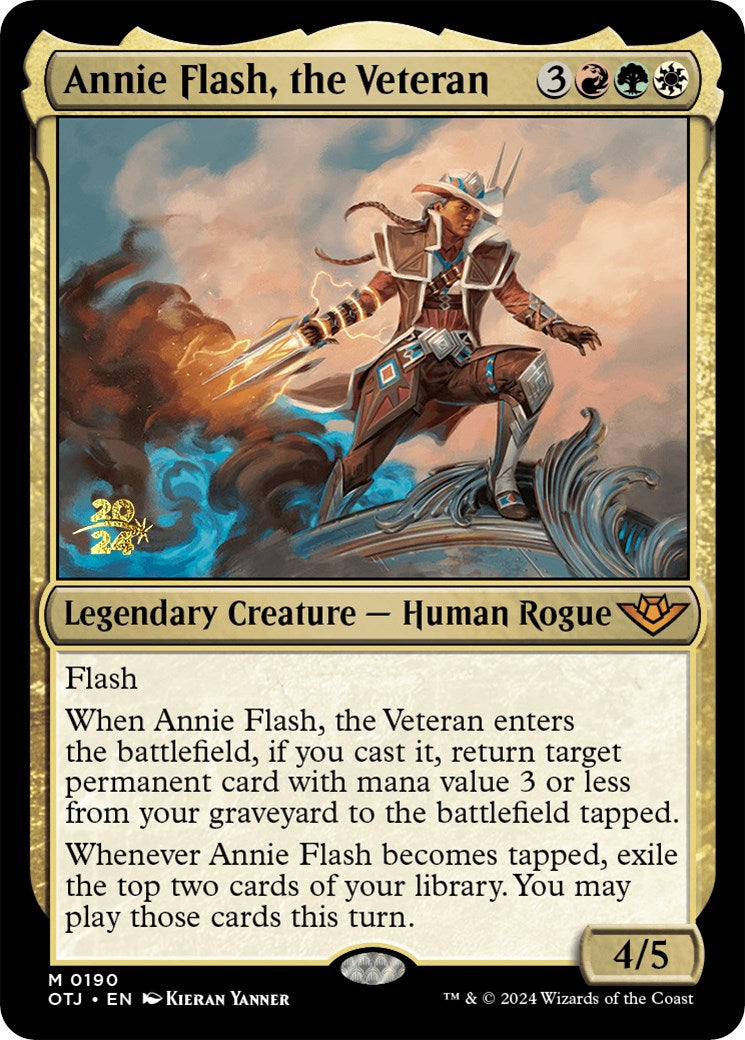 Annie Flash, the Veteran [Outlaws of Thunder Junction Prerelease Promos] | Pegasus Games WI