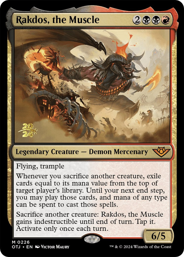 Rakdos, the Muscle [Outlaws of Thunder Junction Prerelease Promos] | Pegasus Games WI