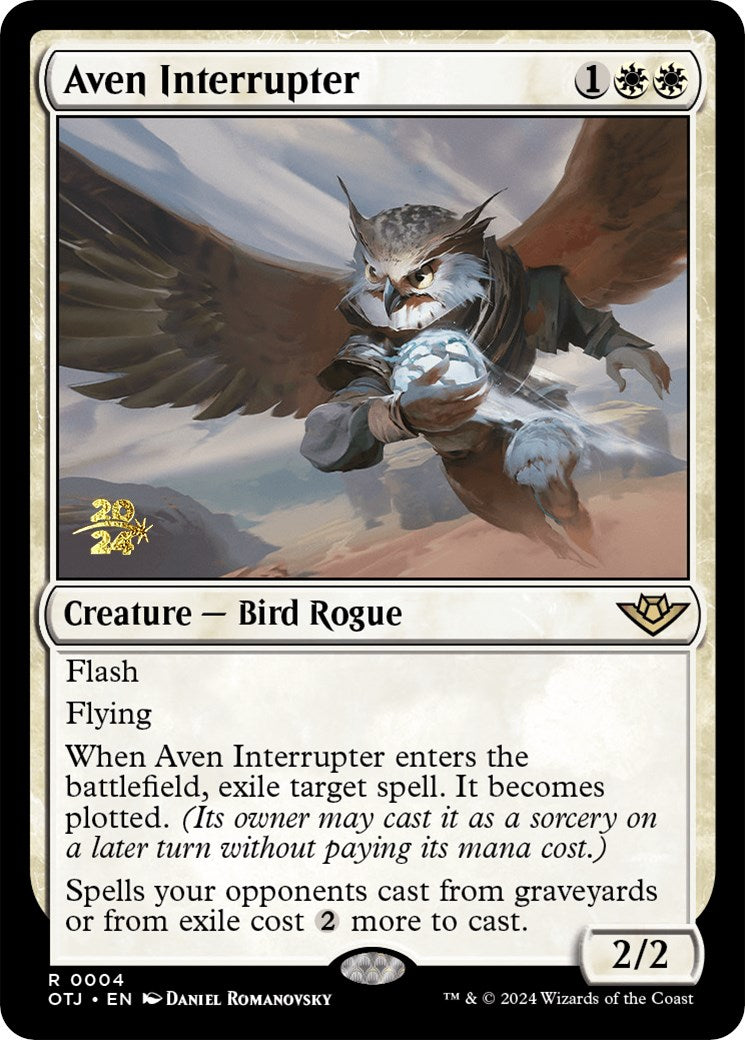 Aven Interrupter [Outlaws of Thunder Junction Prerelease Promos] | Pegasus Games WI