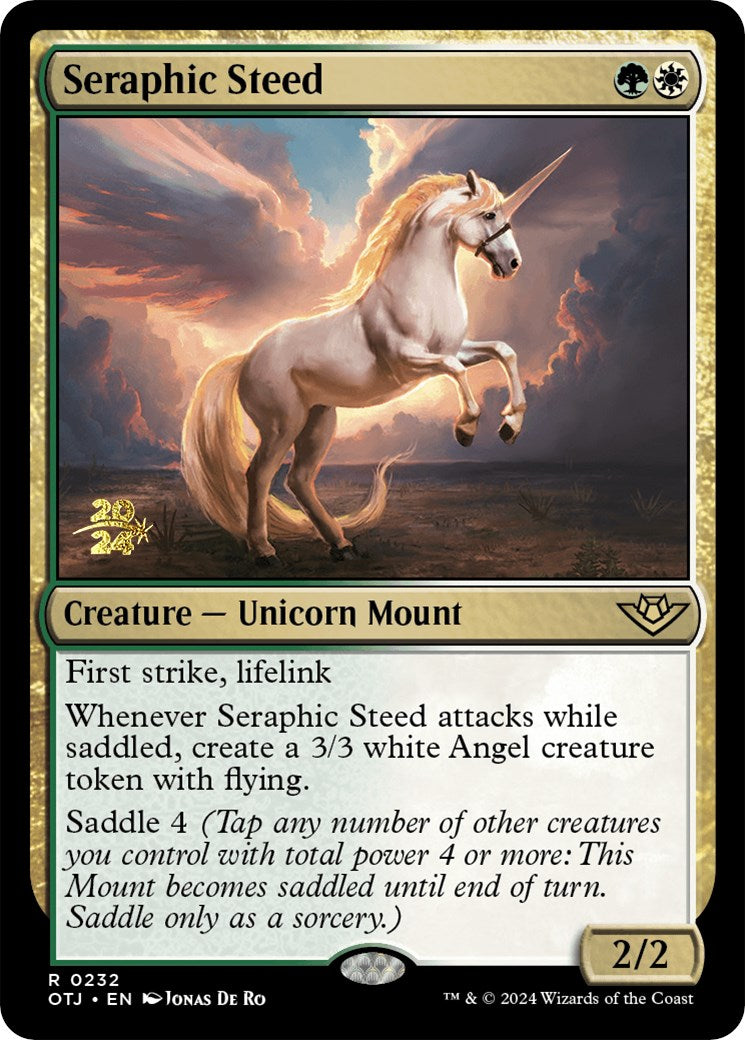 Seraphic Steed [Outlaws of Thunder Junction Prerelease Promos] | Pegasus Games WI