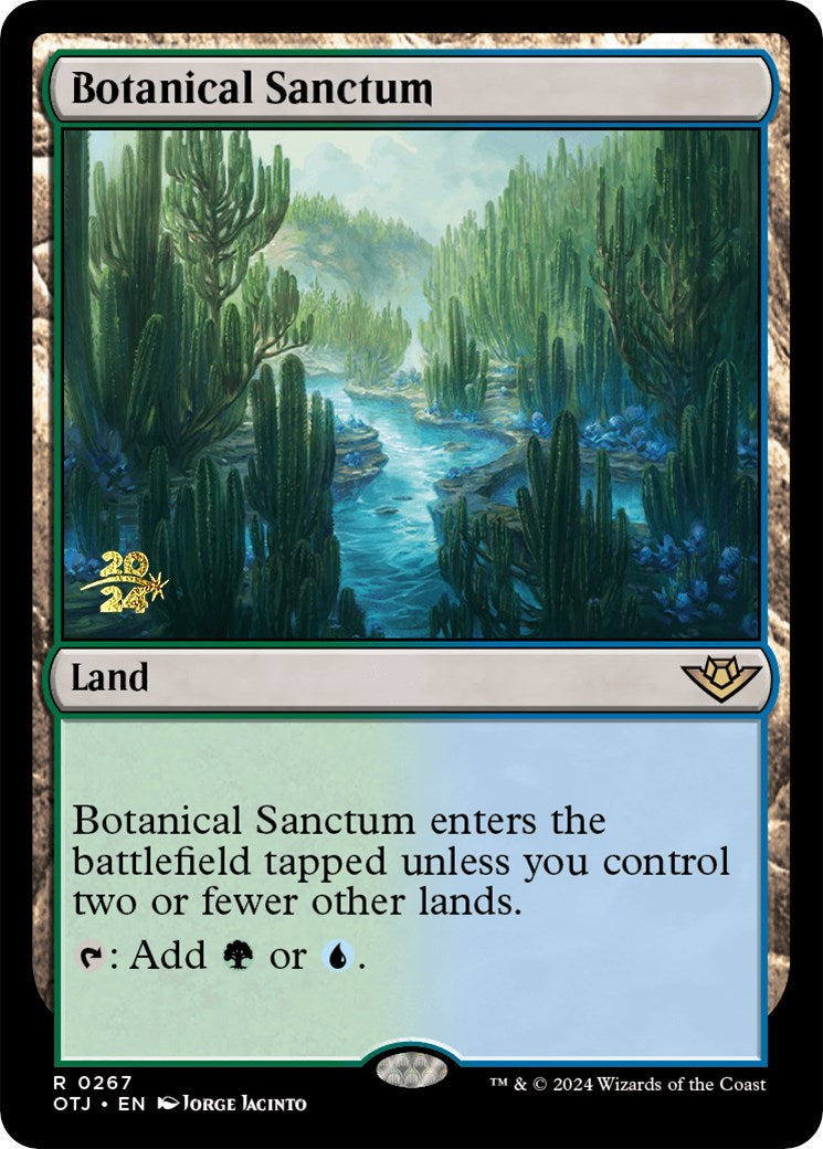 Botanical Sanctum (OTJ) [Outlaws of Thunder Junction Prerelease Promos] | Pegasus Games WI