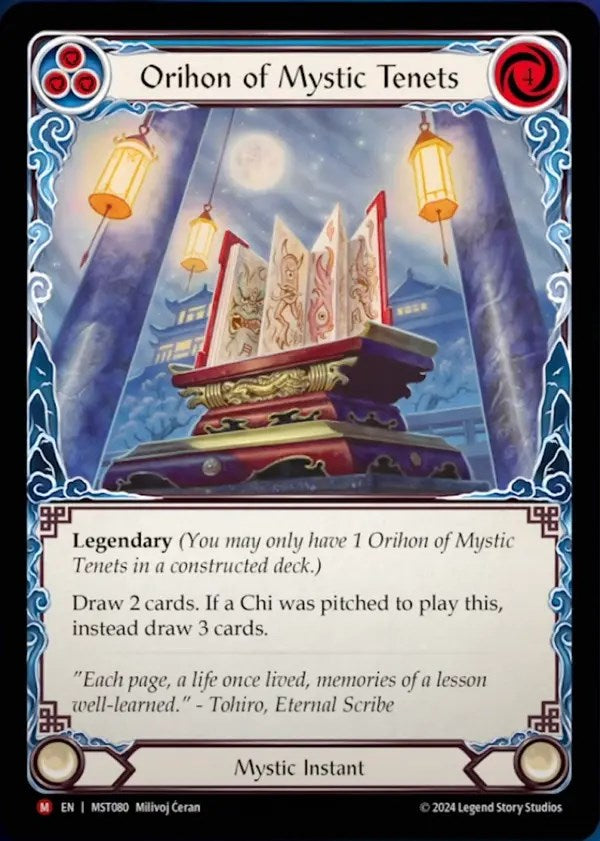 Orihon of Mystic Tenets [MST080] (Part the Mistveil)  Rainbow Foil | Pegasus Games WI