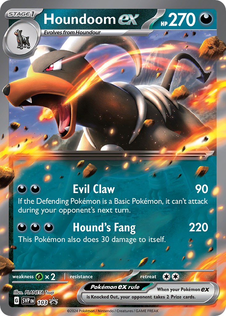 Houndoom ex (103) [Scarlet & Violet: Black Star Promos] | Pegasus Games WI