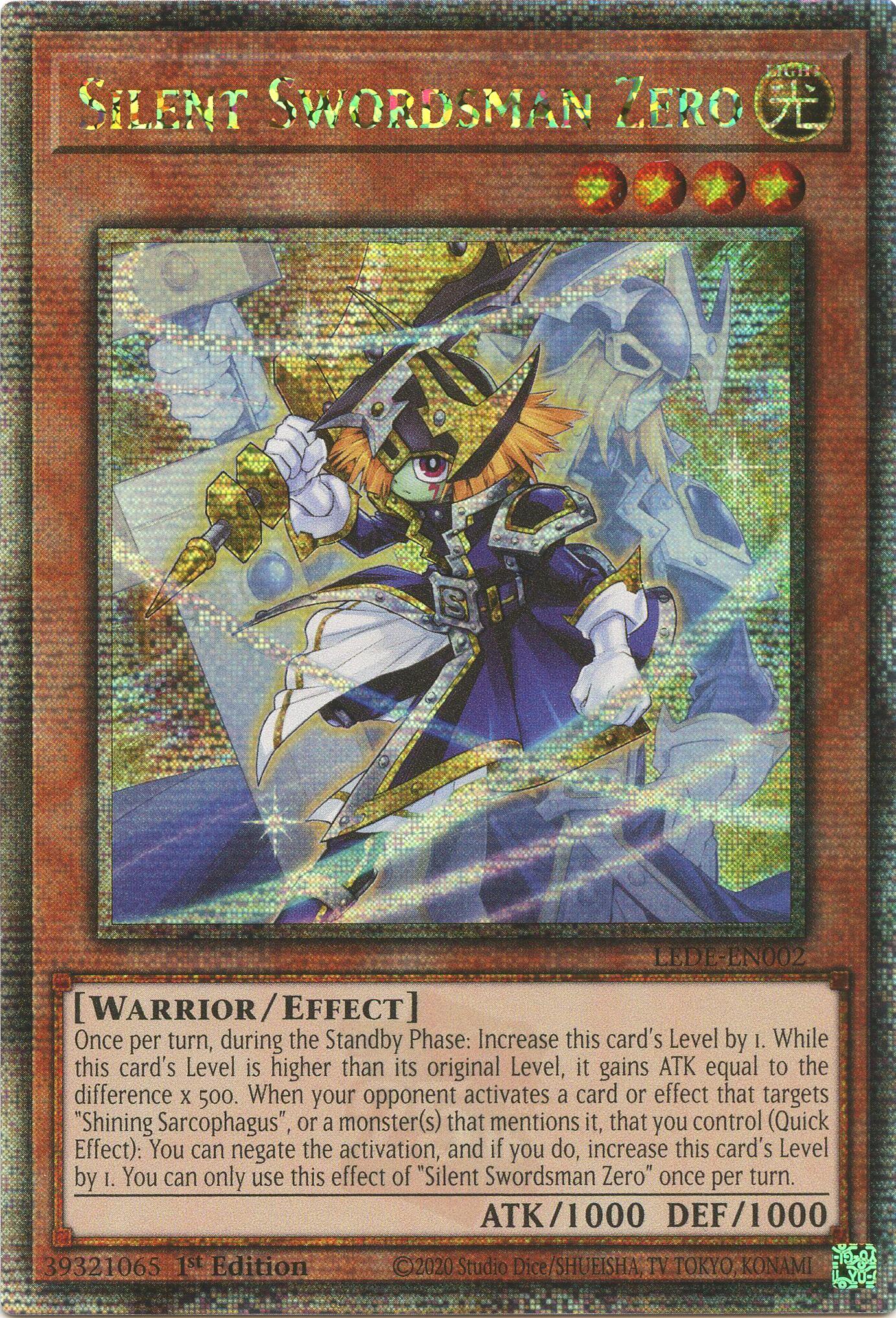 Silent Swordsman Zero [LEDE-EN002] Quarter Century Secret Rare | Pegasus Games WI