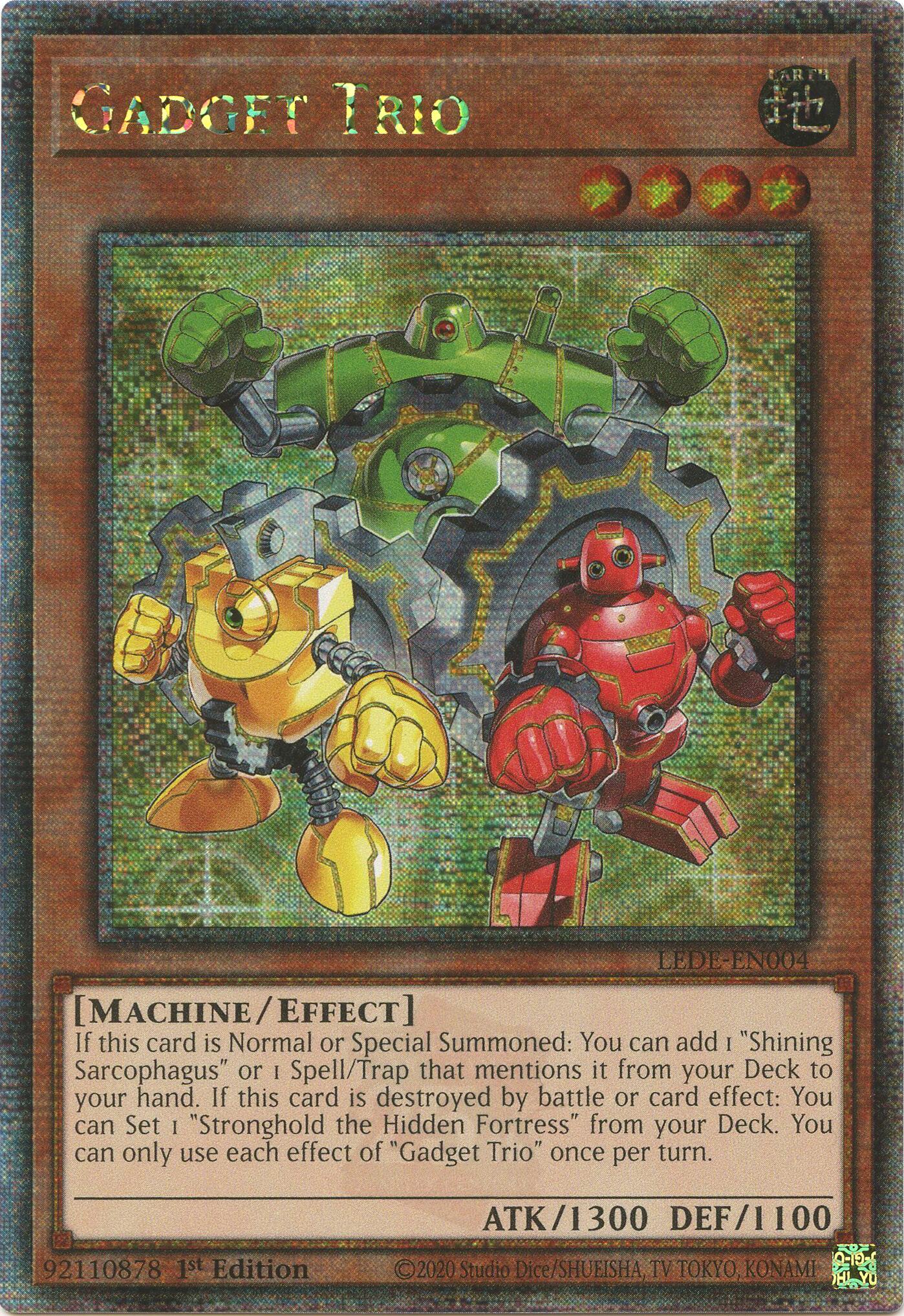 Gadget Trio [LEDE-EN004] Quarter Century Secret Rare | Pegasus Games WI