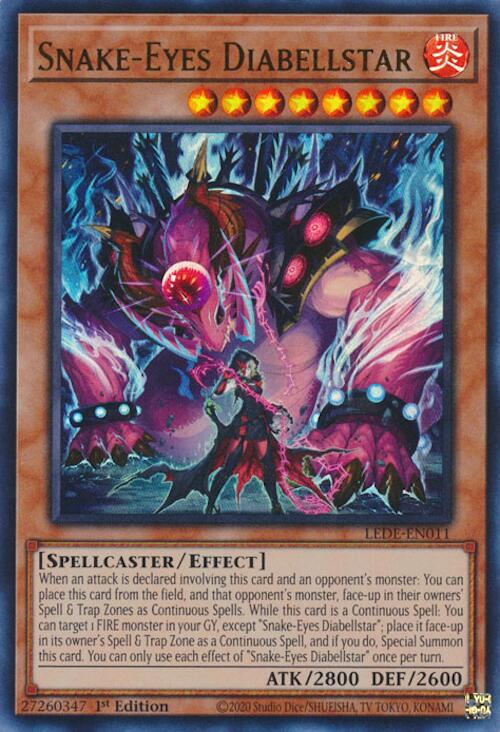 Snake-Eyes Diabellstar [LEDE-EN011] Ultra Rare | Pegasus Games WI