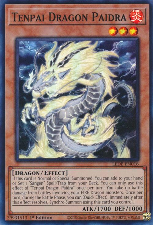 Tenpai Dragon Paidra [LEDE-EN016] Super Rare | Pegasus Games WI