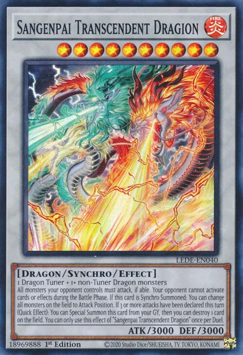 Sangenpai Transcendent Dragion [LEDE-EN040] Super Rare | Pegasus Games WI