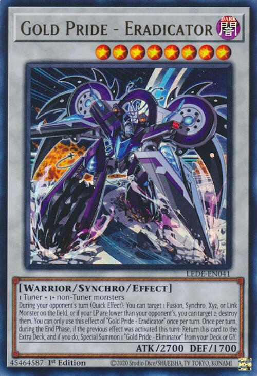 Gold Pride - Eradicator [LEDE-EN041] Ultra Rare | Pegasus Games WI