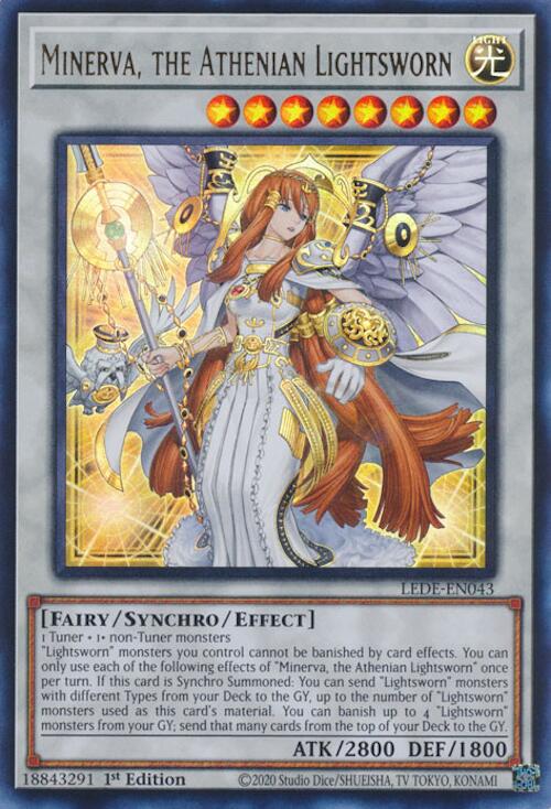 Minerva, the Athenian Lightsworn [LEDE-EN043] Ultra Rare | Pegasus Games WI