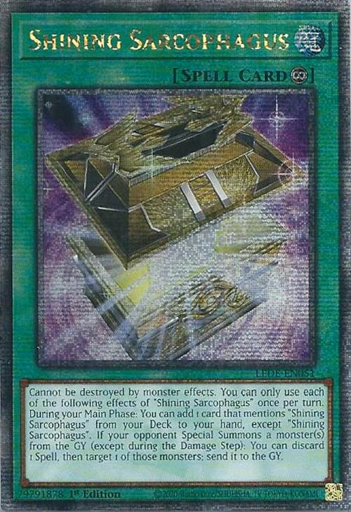 Shining Sarcophagus (Quarter Century Secret Rare) [LEDE-EN051] Quarter Century Secret Rare | Pegasus Games WI