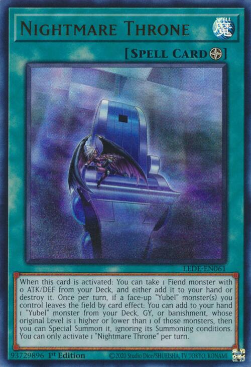 Nightmare Throne [LEDE-EN061] Ultra Rare | Pegasus Games WI
