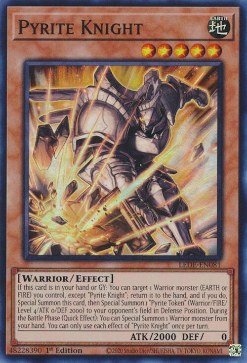 Pyrite Knight [LEDE-EN081] Super Rare | Pegasus Games WI