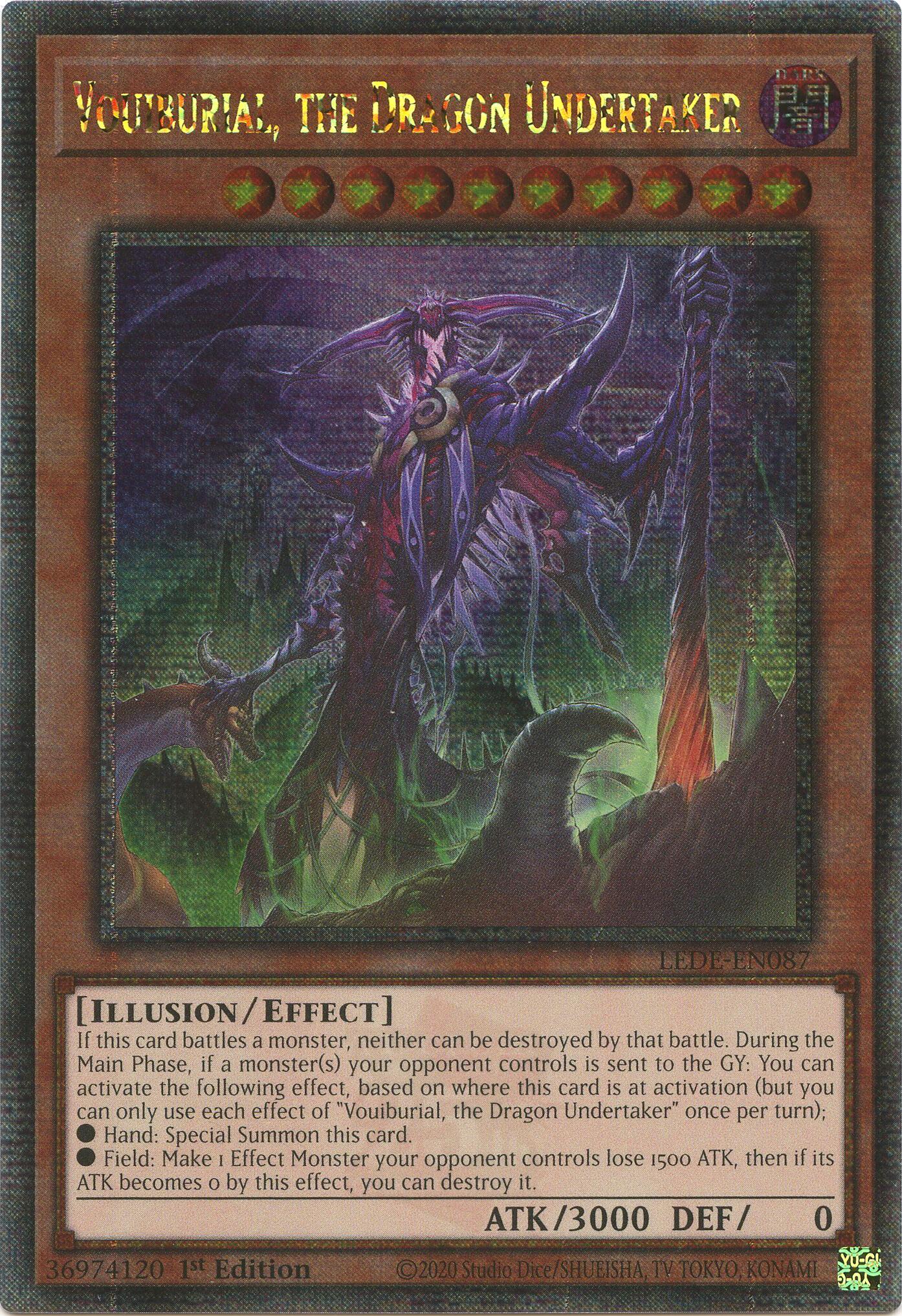 Vouiburial, the Dragon Undertaker (Quarter Century Secret Rare) [LEDE-EN087] Quarter Century Secret Rare | Pegasus Games WI