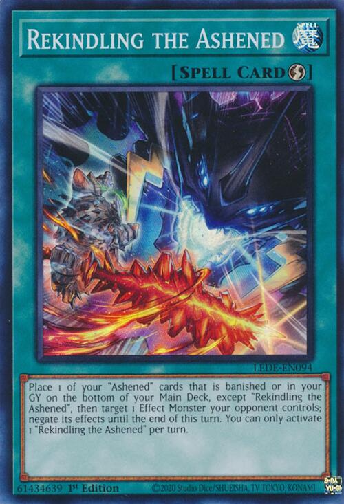 Rekindling the Ashened [LEDE-EN094] Super Rare | Pegasus Games WI