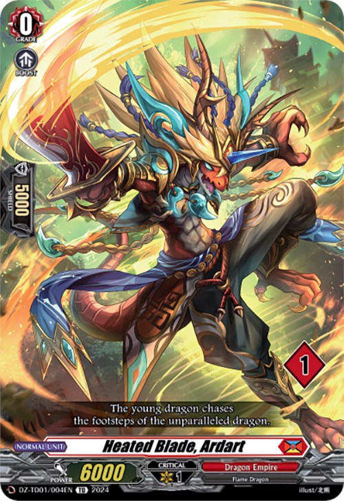 Heated Blade, Ardart (1) (DZ-TD01/004EN) [Start Up Trial Deck: Dragon Empire] | Pegasus Games WI