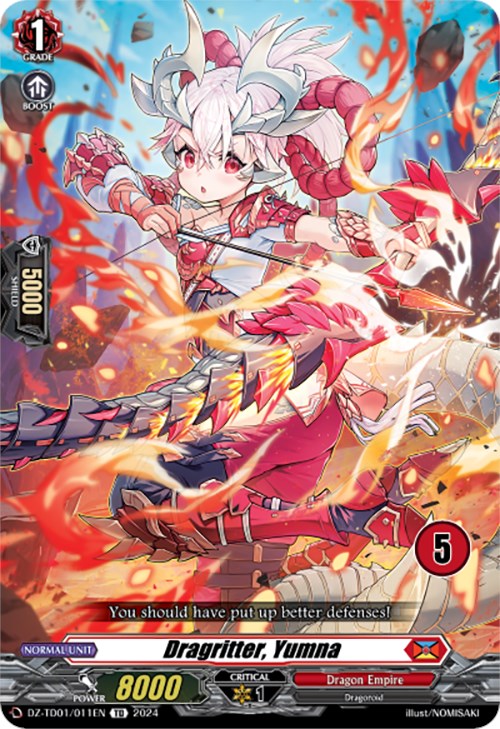 Dragritter, Yumna (5) (DZ-TD01/011EN) [Start Up Trial Deck: Dragon Empire] | Pegasus Games WI