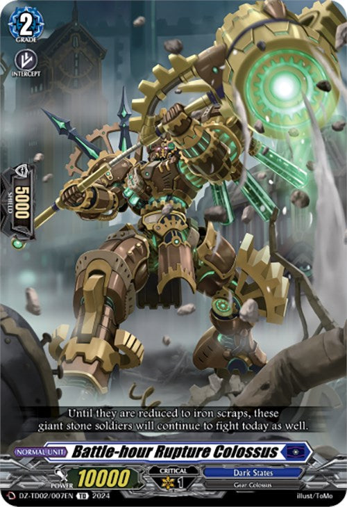 Battle-hour Rupture Colossus (DZ-TD02/007EN) [Start Up Trial Deck: Dark States] | Pegasus Games WI