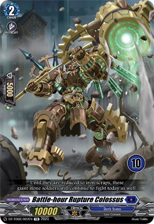 Battle-hour Rupture Colossus (10) (DZ-TD02/007EN) [Start Up Trial Deck: Dark States] | Pegasus Games WI