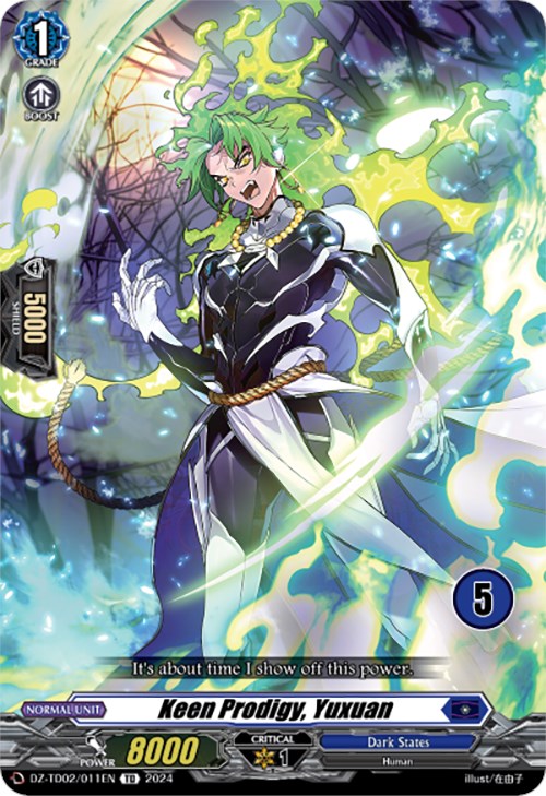 Keen Prodigy, Yuxuan (5) (DZ-TD02/011EN) [Start Up Trial Deck: Dark States] | Pegasus Games WI