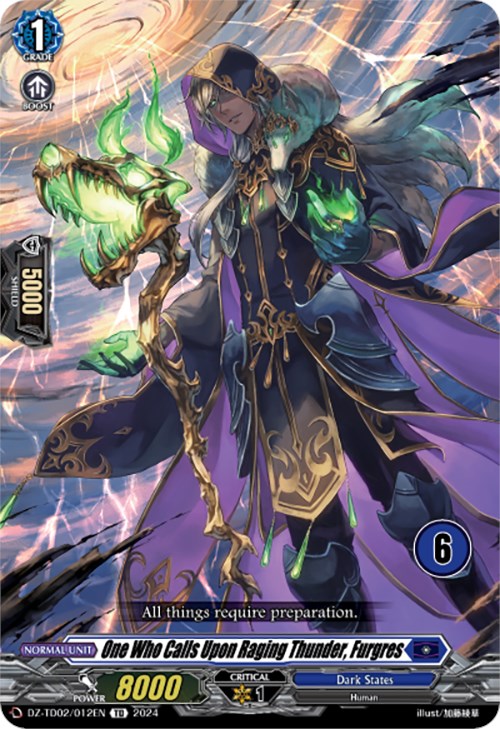 One Who Calls Upon Raging Thunder, Furgres (6) (DZ-TD02/012EN) [Start Up Trial Deck: Dark States] | Pegasus Games WI