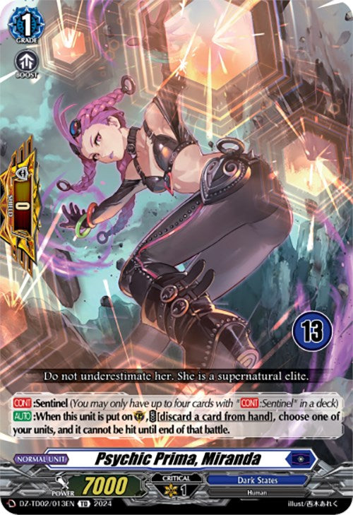 Psychic Prima, Miranda (13) (DZ-TD02/013EN) [Start Up Trial Deck: Dark States] | Pegasus Games WI