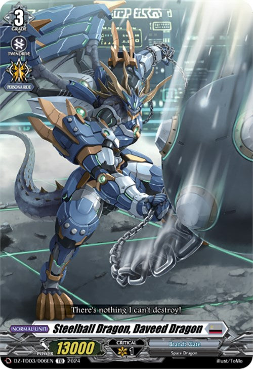 Steelball Dragon, Daveed Dragon (DZ-TD03/006EN) [Start Up Trial Deck: Brandt Gate] | Pegasus Games WI