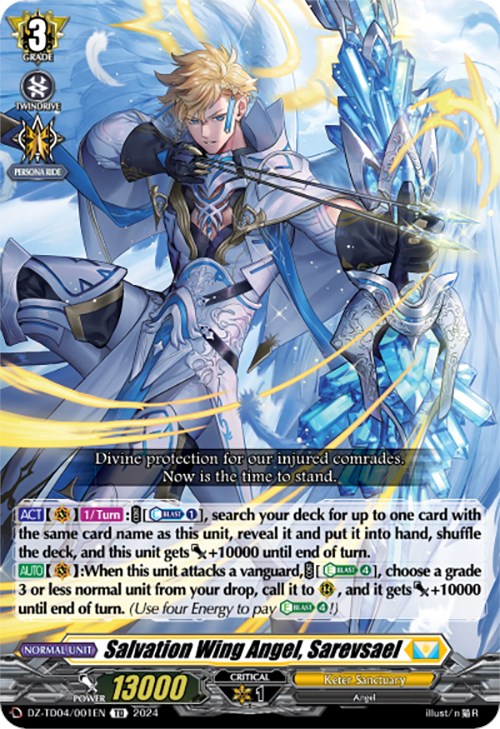 Salvation Wing Angel, Sarevsael (DZ-TD04/001EN) [Start Up Trial Deck: Keter Sanctuary] | Pegasus Games WI