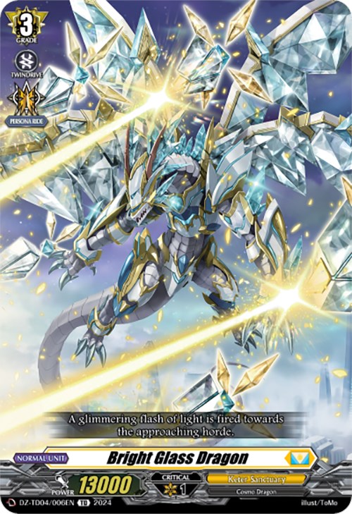 Bright Glass Dragon (DZ-TD04/006EN) [Start Up Trial Deck: Keter Sanctuary] | Pegasus Games WI
