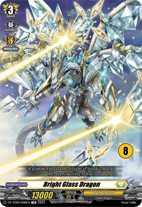 Bright Glass Dragon (8) (DZ-TD04/006EN) [Start Up Trial Deck: Keter Sanctuary] | Pegasus Games WI