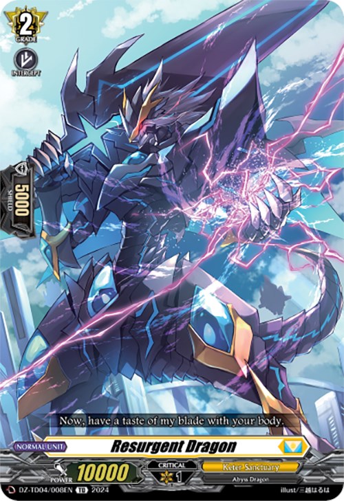 Resurgent Dragon (DZ-TD04/008EN) [Start Up Trial Deck: Keter Sanctuary] | Pegasus Games WI