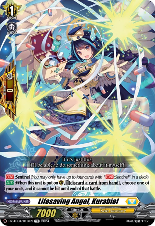 Lifesaving Angel, Kurabiel (DZ-TD04/013EN) [Start Up Trial Deck: Keter Sanctuary] | Pegasus Games WI