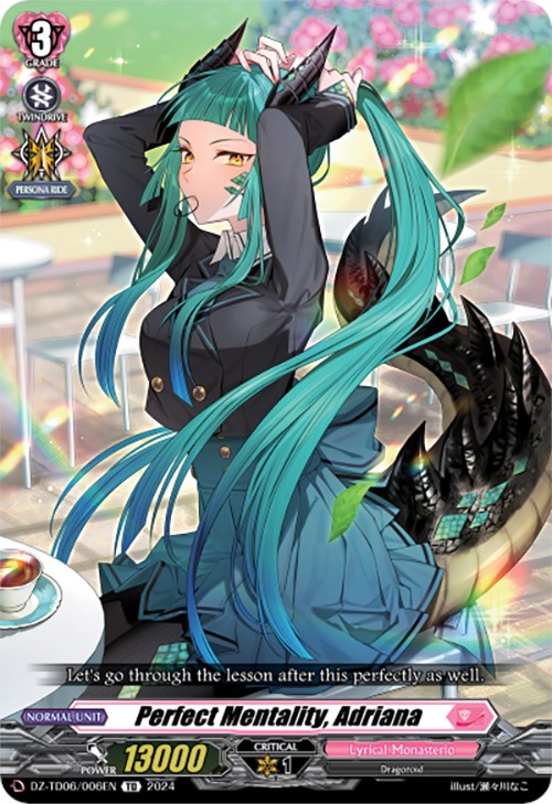 Perfect Mentality, Adriana (DZ-TD06/006EN) [Start Up Trial Deck: Lyrical Monasterio] | Pegasus Games WI