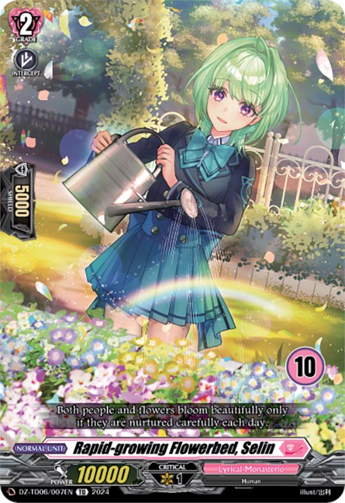 Rapid-growing Flowerbed, Selin (10) (DZ-TD06/007EN) [Start Up Trial Deck: Lyrical Monasterio] | Pegasus Games WI