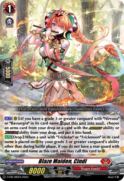 Blaze Maiden, Cindi (D-PR/385EN) [D Promo Cards] | Pegasus Games WI