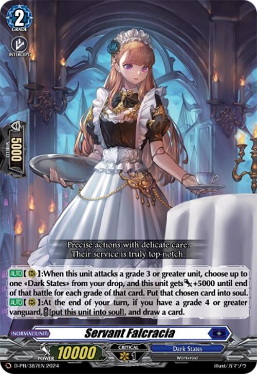 Servant Falcracia (D-PR/387EN) [D Promo Cards] | Pegasus Games WI