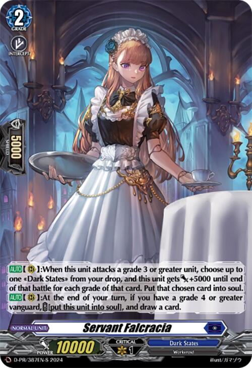 Servant Falcracia (387-S) (Foil) (D-PR/387EN-S) [D Promo Cards] | Pegasus Games WI