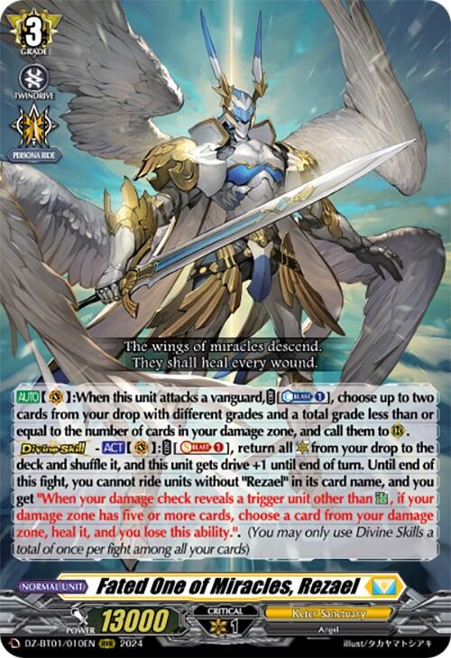 Fated One of Miracles, Rezael (DZ-BT01/010EN) [Fated Clash] | Pegasus Games WI