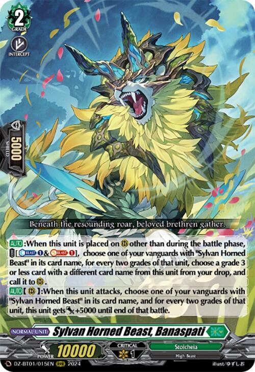 Sylvan Horned Beast, Banaspati (DZ-BT01/015EN) [Fated Clash] | Pegasus Games WI