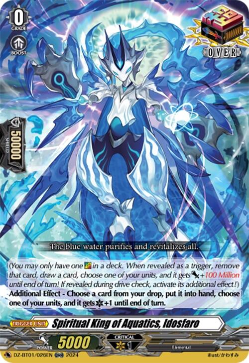 Spiritual King of Aquatics, Idosfaro (ORR) (DZ-BT01/026EN) [Fated Clash] | Pegasus Games WI