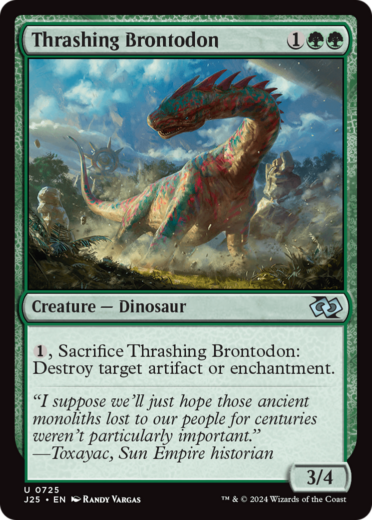 Thrashing Brontodon [Foundations Jumpstart] | Pegasus Games WI
