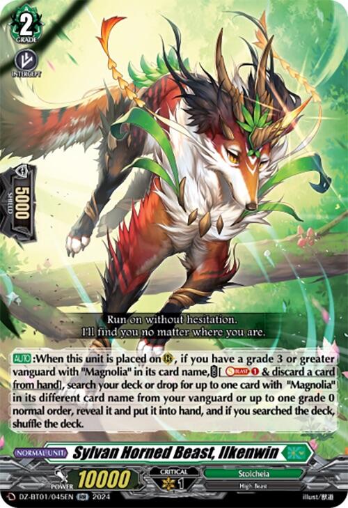 Sylvan Horned Beast, Ilkenwin (DZ-BT01/045EN) [Fated Clash] | Pegasus Games WI