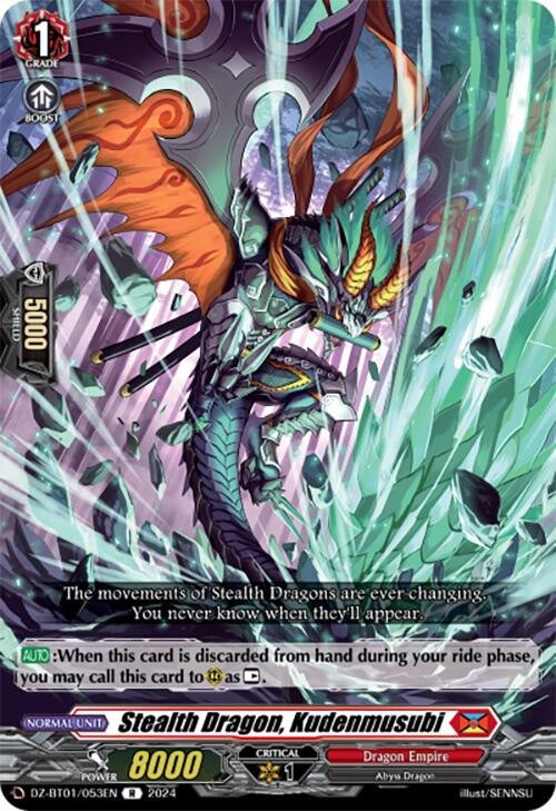 Stealth Dragon, Kudenmusubi (DZ-BT01/053EN) [Fated Clash] | Pegasus Games WI