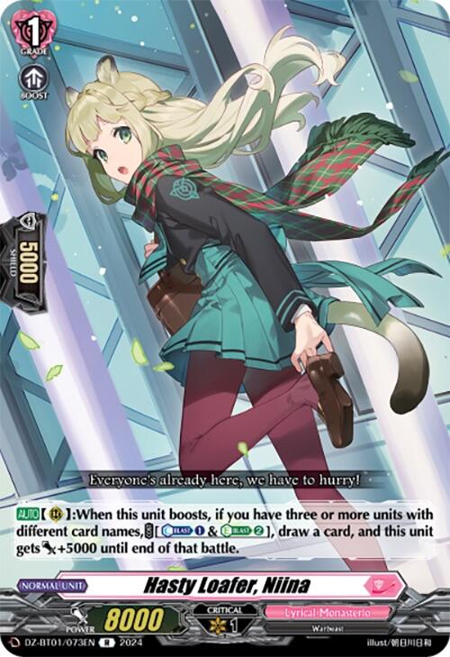 Hasty Loafer, Niina (DZ-BT01/073EN) [Fated Clash] | Pegasus Games WI